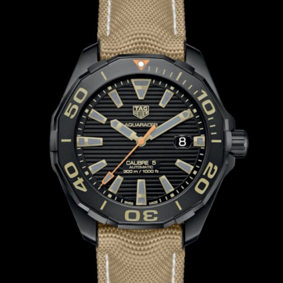 Tag Heuer Aquaracer 300 Calibre 5 Black Dial Watch for Men - WAY208C.FC6383 - Picture 6 of 16